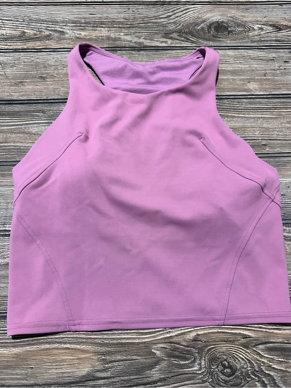 Women's High-Neck Cropped Tank Top - Pinkish Purple lululemon size 8